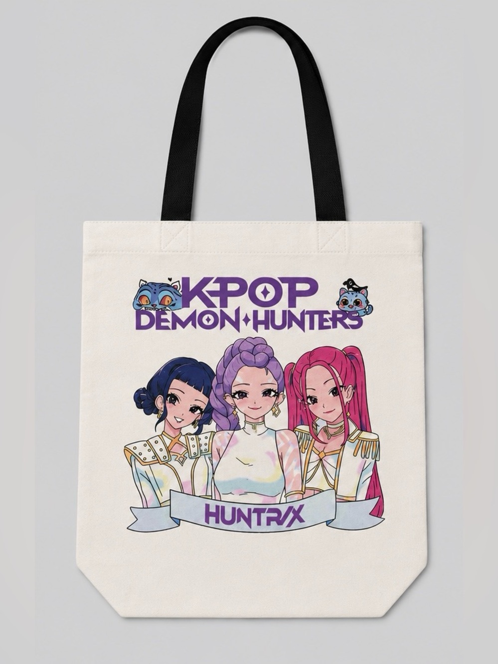 KPOP Demon Hunters Huntrix Canvas Tote Bag